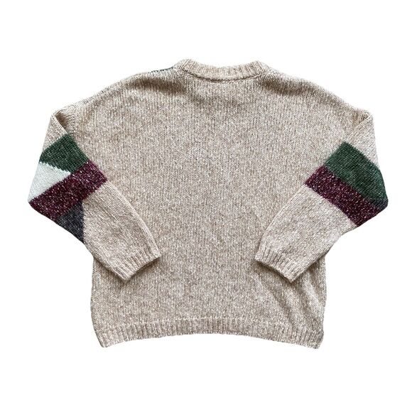 Sezane Nathanael Sweater Abstract Colorblock Knit Jumper Medium - Picture 3 of 9